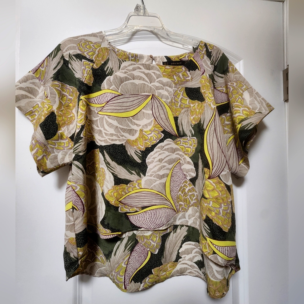 Zara Multicolor Floral Blouse